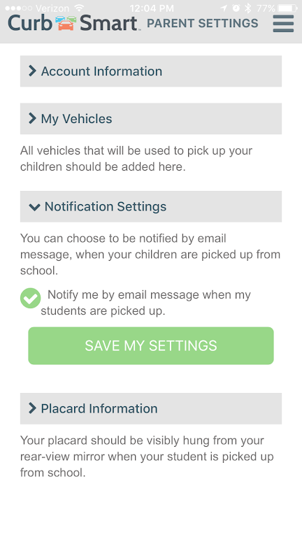 CurbSmart Parent Screenshot2