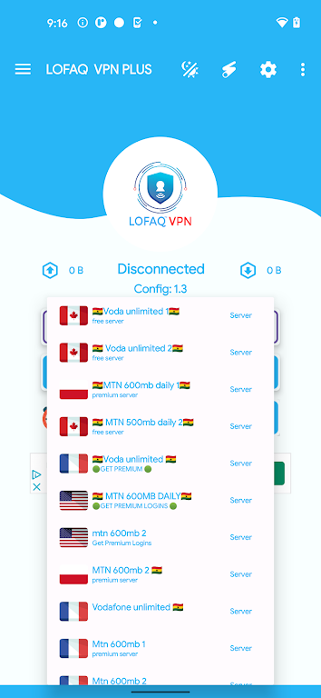 LOFAQ VPN Plus Screenshot2