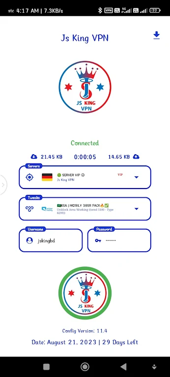 JS King VPN Screenshot1