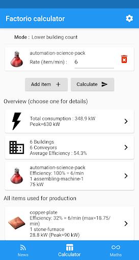 Factorio Calculator Screenshot1