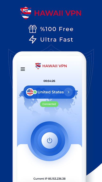 VPN Hawaii - Get Hawaii IP Screenshot1