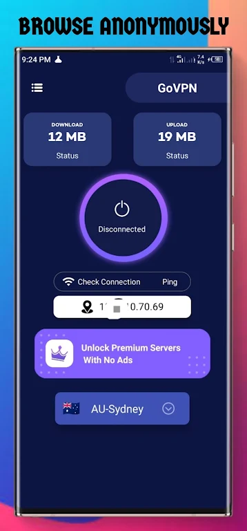 GoVPN - Anonymous Browsing Screenshot1