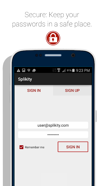 Splikity | Simple and Secure Screenshot1