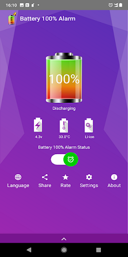 Battery 100% Alarm Screenshot1