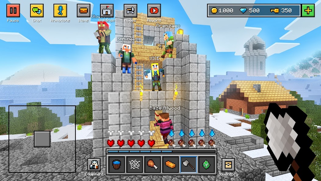 Block World 3D: Craft & Build Mod Screenshot3