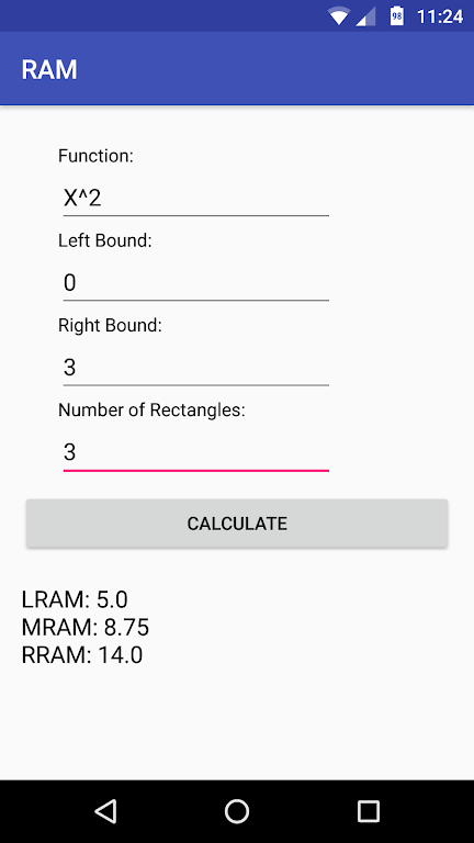 RAM: Riemann Sum Calculator Screenshot2