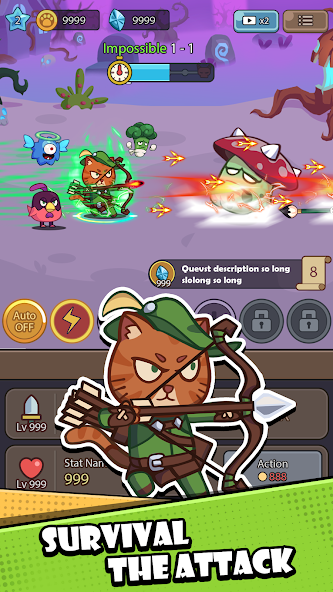 Cat Legend: Idle RPG War Mod Screenshot2