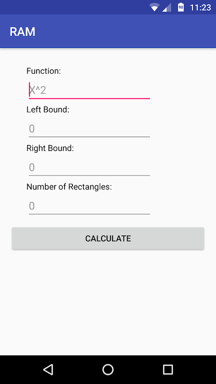 RAM: Riemann Sum Calculator Screenshot1