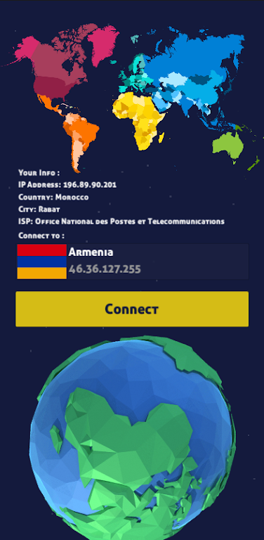 VPN Armenia - IP for Armenia Screenshot2