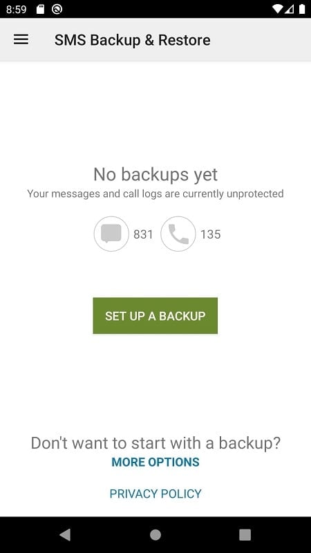 SMS Backup & Restore Pro Screenshot1