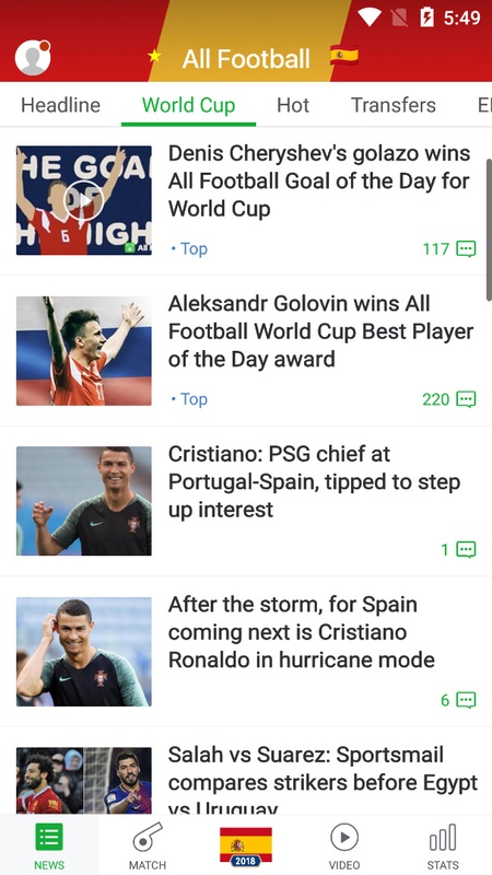 All Football - News & Scores Screenshot2