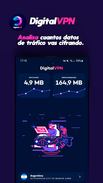 DigitalVPN: Proxy limitado VPN Screenshot3