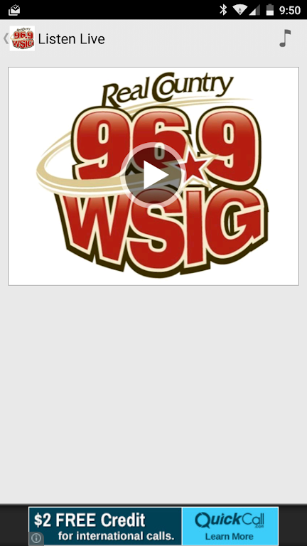 Real Country 96.9 WSIG Mobile Screenshot1