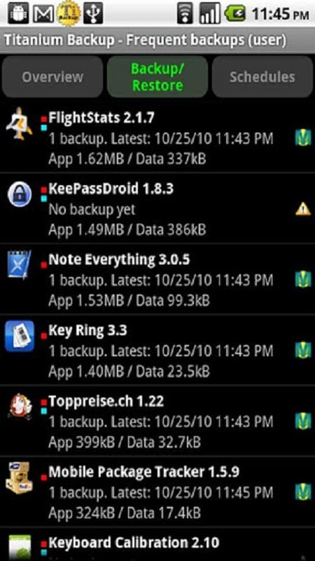 Titanium Backup Pro Screenshot3