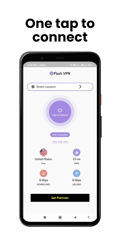 Flash VPN - Fast & Secure Screenshot2