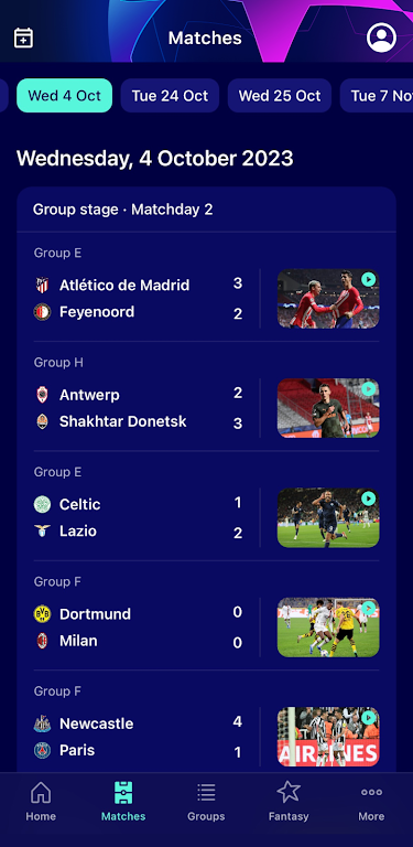 Champions League Official Screenshot2