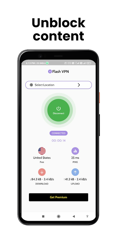 Flash VPN - Fast & Secure Screenshot4