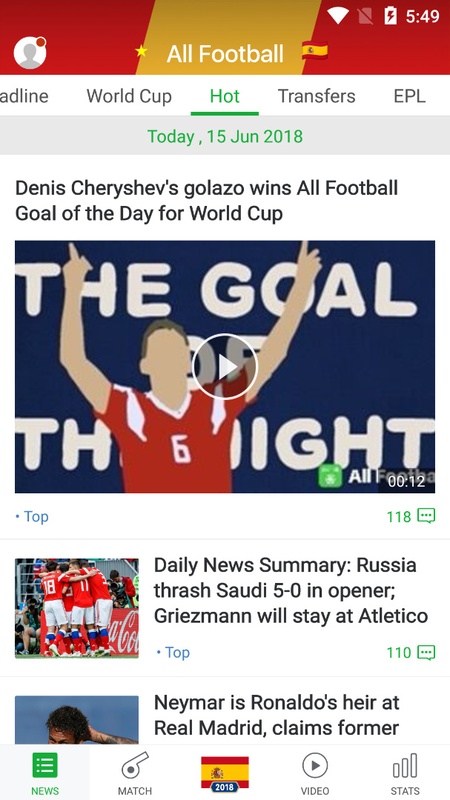 All Football - News & Scores Screenshot4