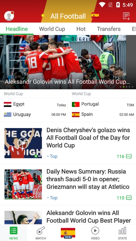 All Football - News & Scores Screenshot1