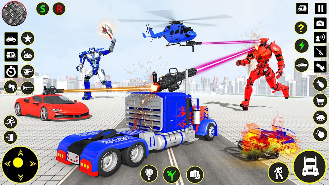 Truck Game - Car Robot Games Mod Screenshot2