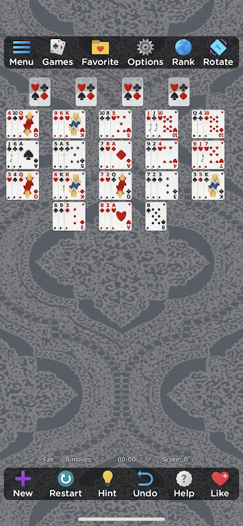 Spider Solitaire Card Games Screenshot4