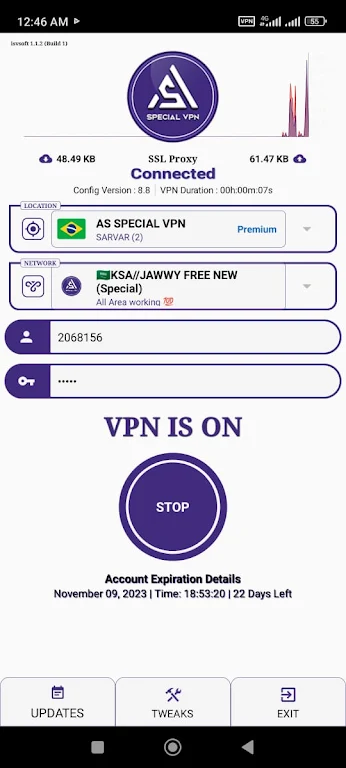 As Special Vpn Screenshot2