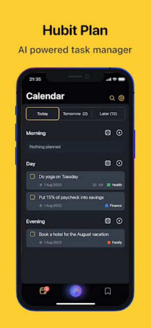 Hubit Plan: task manager Screenshot1