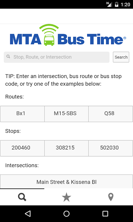 MTA Bus Time Screenshot2