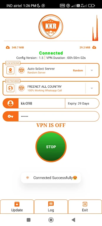 KKR VIP VPN Screenshot1