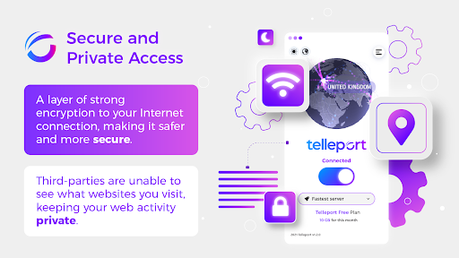 Telleport - VPN Secure Network Screenshot2