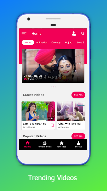 Video Status Sharing App - VidHub Screenshot1