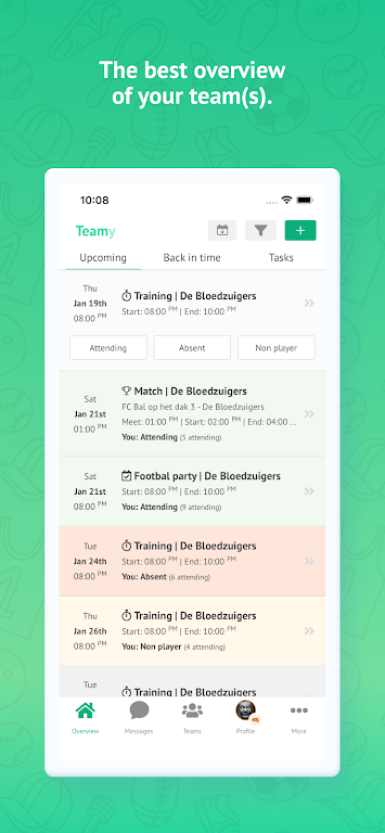 Teamy: app for sports teams Screenshot1