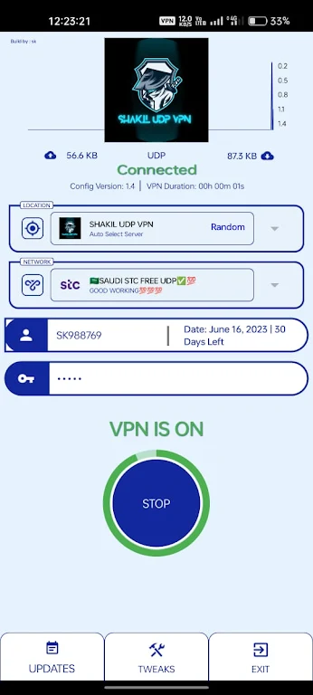 SHAKIL UDP VPN - Fast & Safe Screenshot1