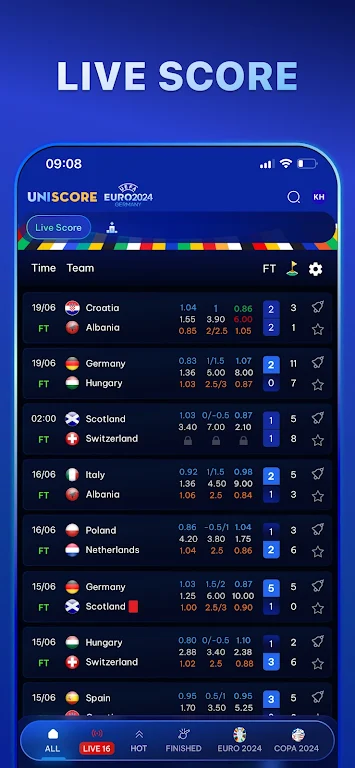 Uniscore - Live Sports Scores Screenshot2