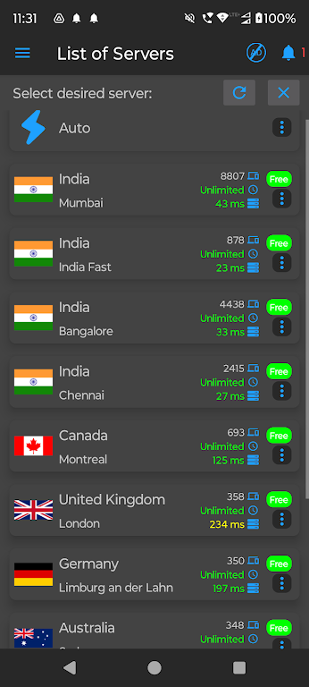 Bangladesh VPN - Turbo FastVPN Screenshot3