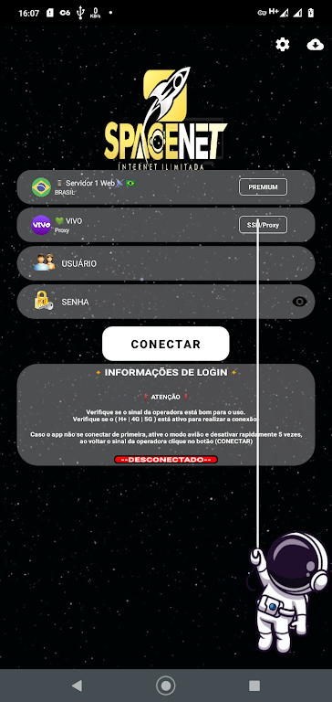 SPACENET OFICIAL VPN Screenshot1