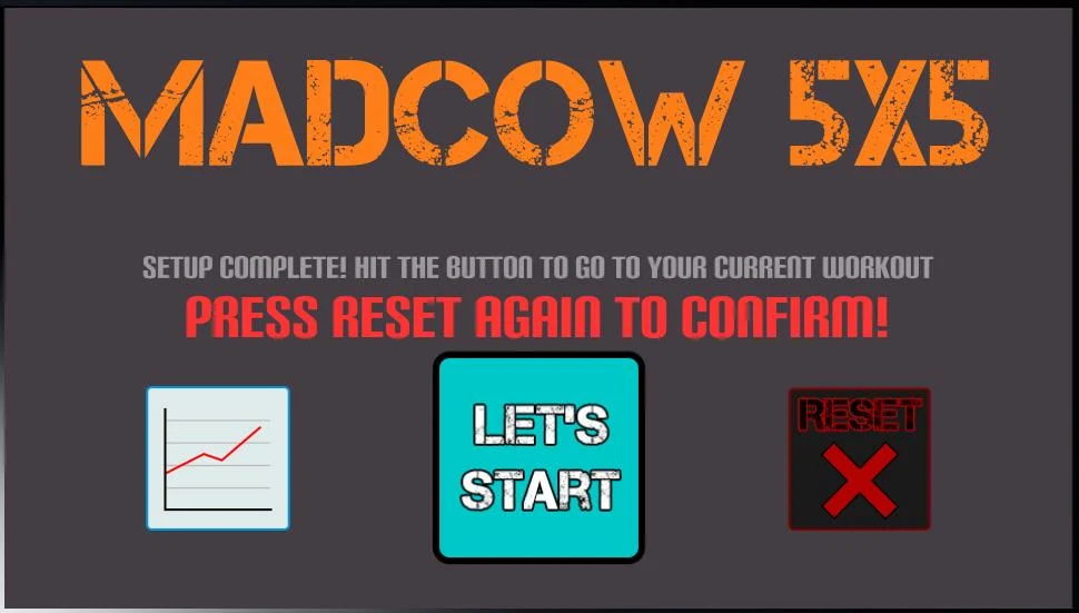 Madcow 5x5 program Screenshot3