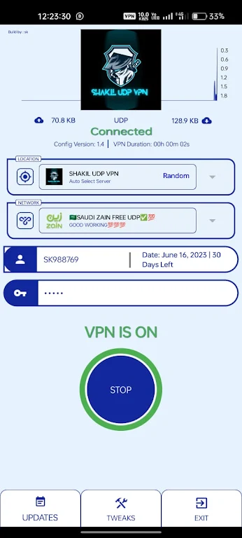 SHAKIL UDP VPN - Fast & Safe Screenshot2