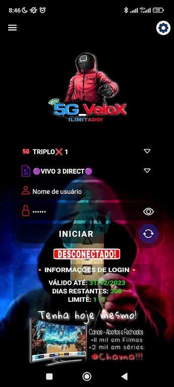 VPN - 5G-VELOX Screenshot1