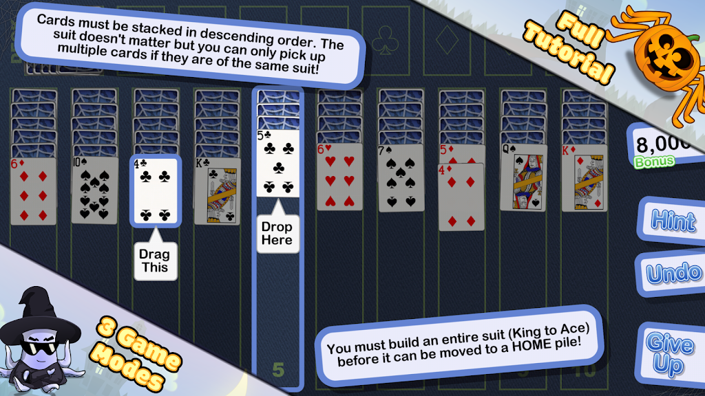 Crystal Spider Solitaire Screenshot4