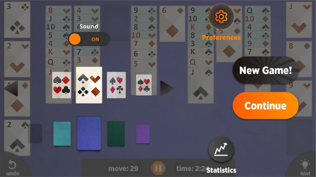 FreeCell - Offline Card Game Screenshot2