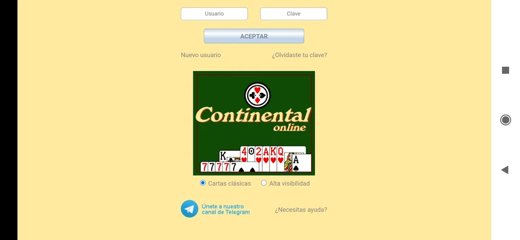 Continental (juego de cartas) Screenshot3