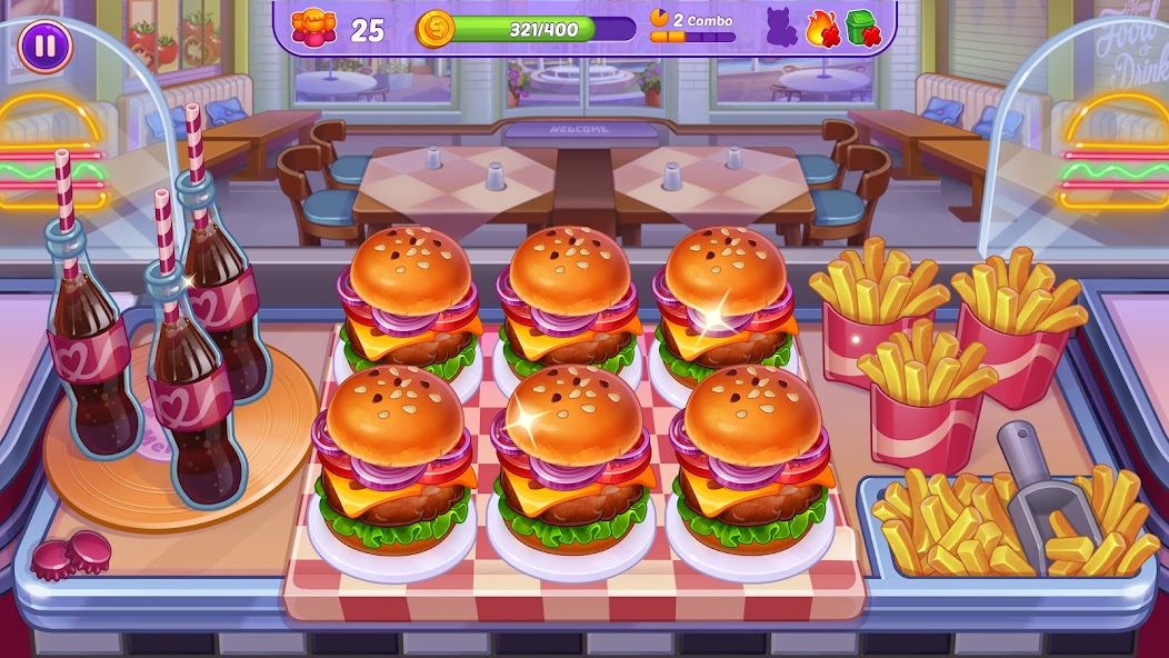 Cooking Crush - Cooking Game Mod Screenshot1