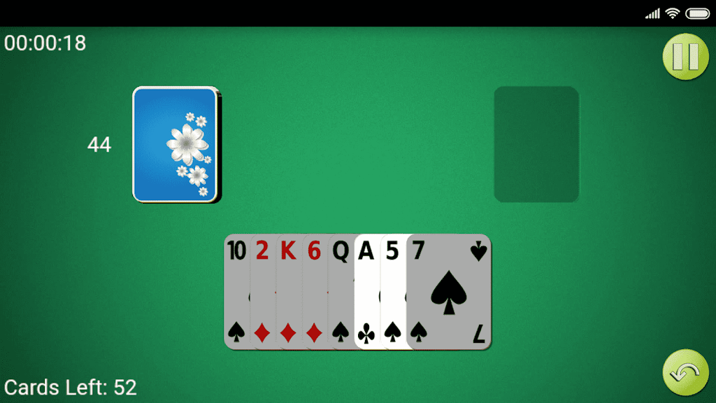 One-handed Solitaire Screenshot2