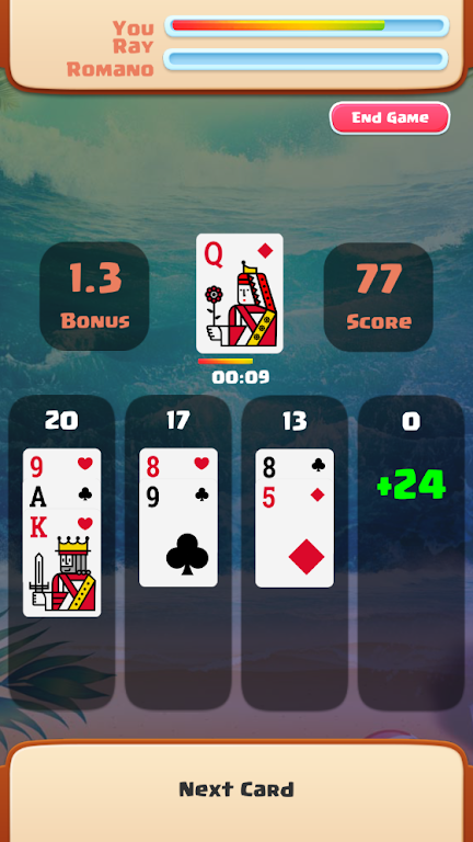 Catch 21 Solitaire Game Screenshot1