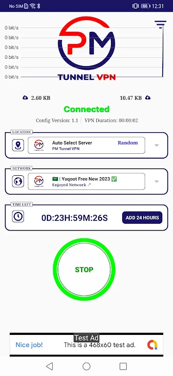 PM TUNNEL VPN - Fast & Secure Screenshot1