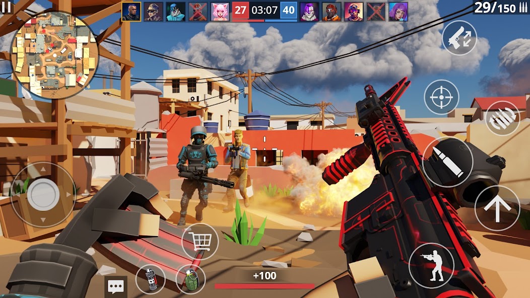 POLYWAR: 3D FPS online shooter Mod Screenshot1