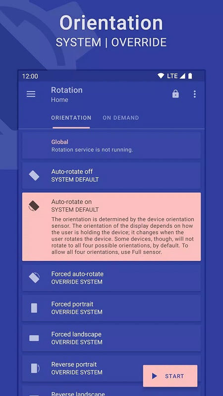 Rotation – Orientation Manager Screenshot1