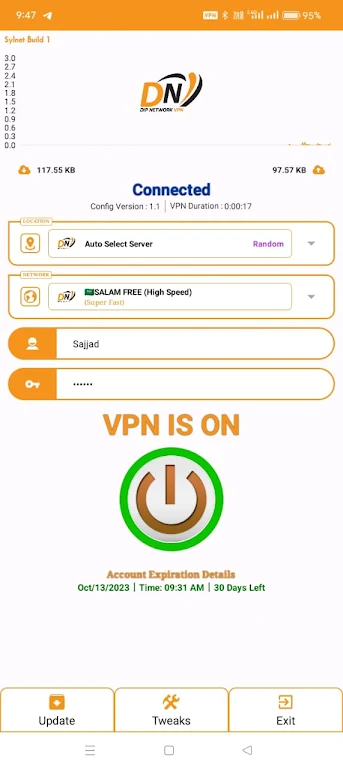 Dip Network Vpn Screenshot1