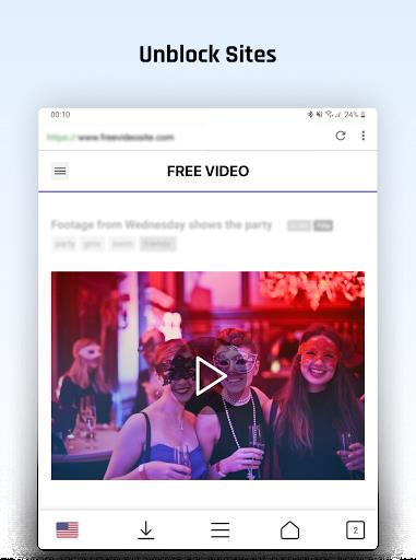 Free VPN Proxy Video Download Browser for Android. Screenshot3